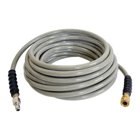 25 Foot Hot Water Gray Non-Marking 4500PSI Double Braided Pressure Washer Hose