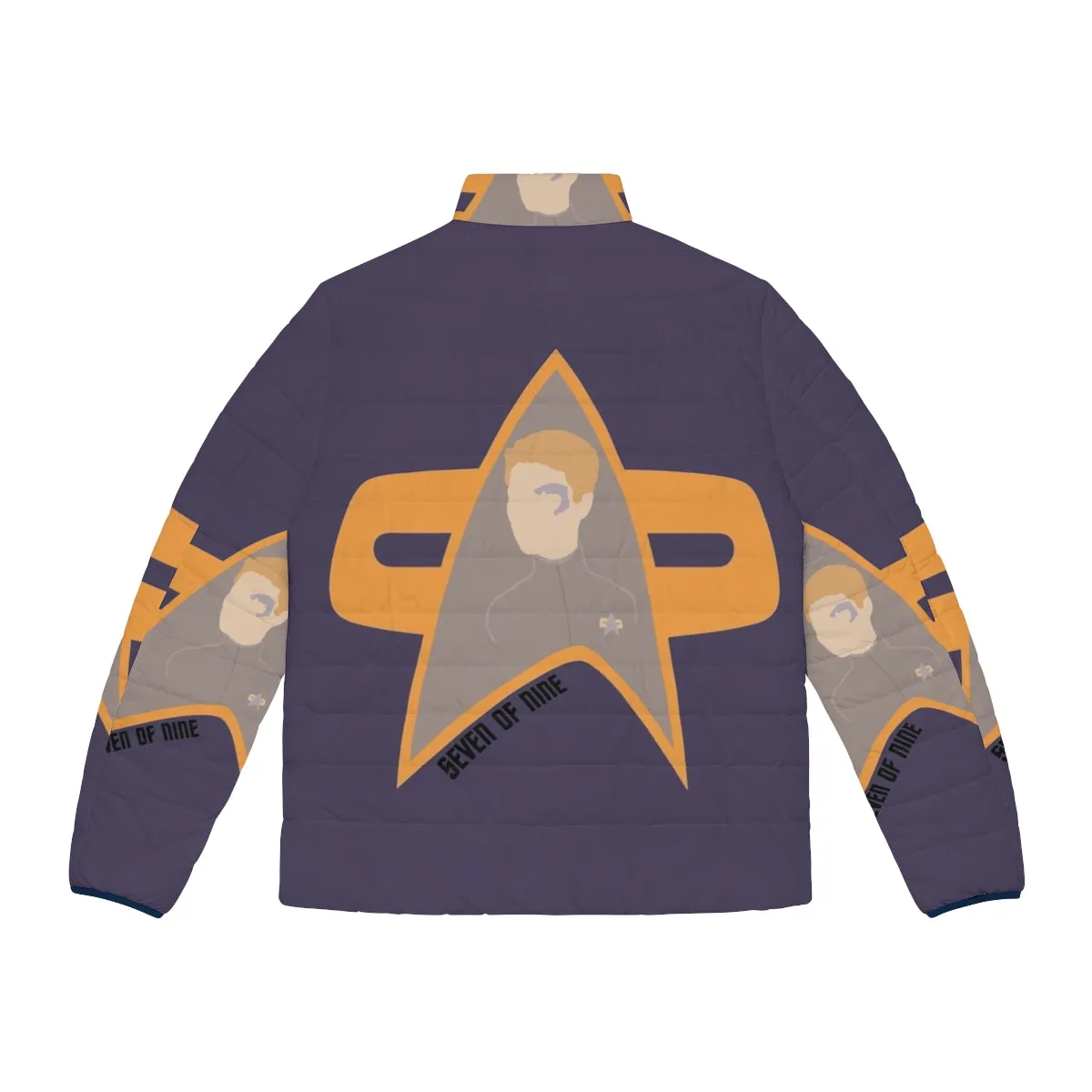 7 Of 9 Star Trek Voyager Puffer Jacket - Officially Licensed