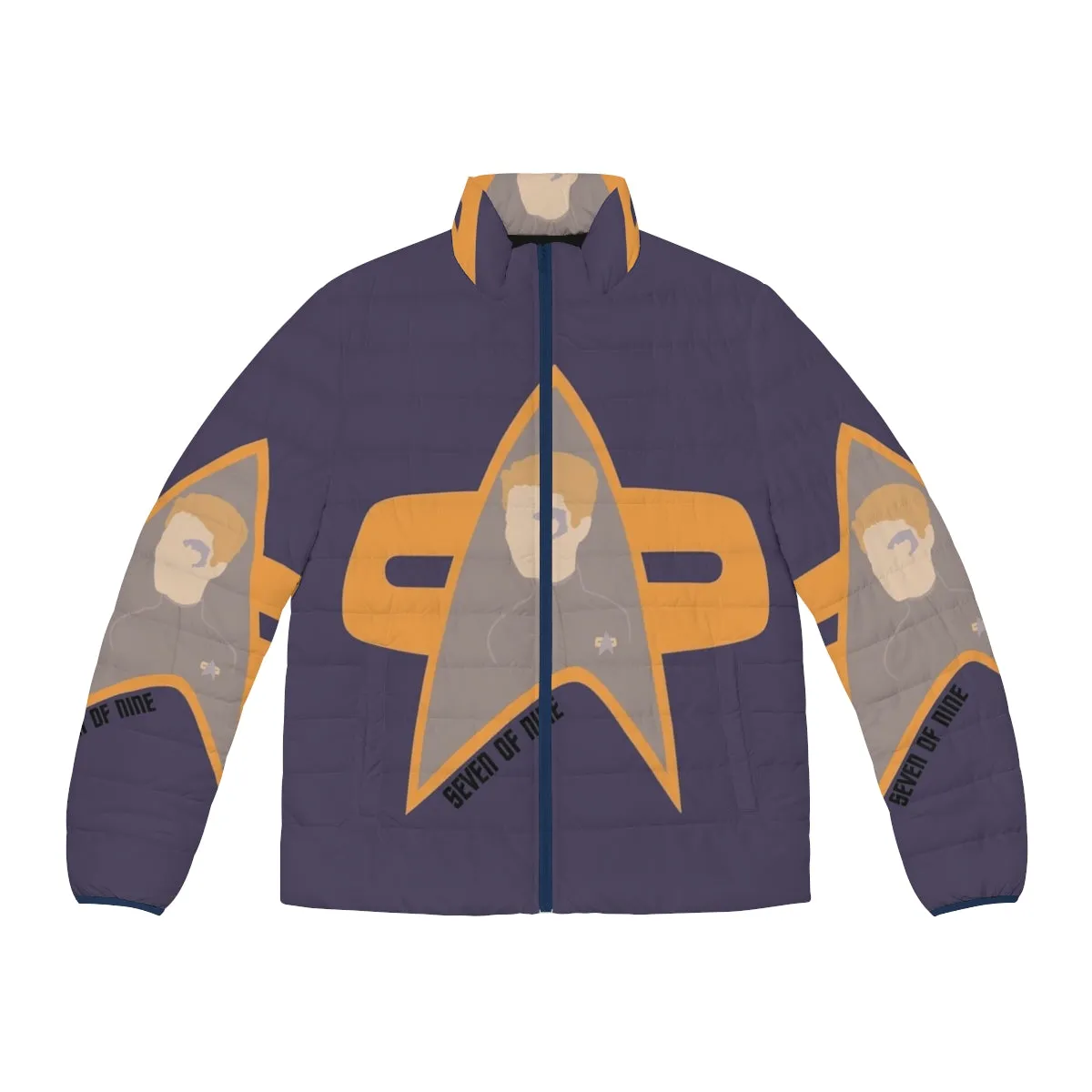 7 Of 9 Star Trek Voyager Puffer Jacket - Officially Licensed