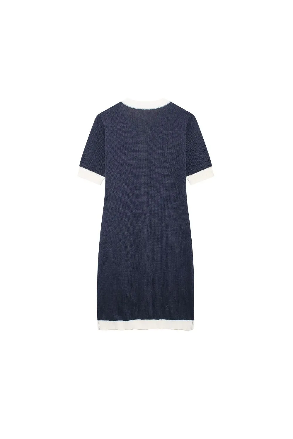 'Aaliyah' Color-blocked Knitted Short-Sleeve Dress