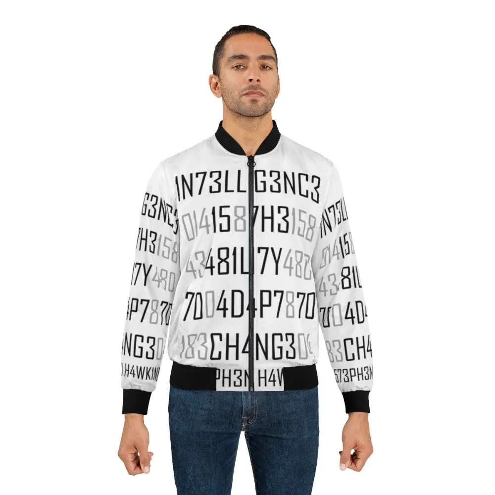 Adapt or Die Encoded Bomber Jacket - Science & Intelligence