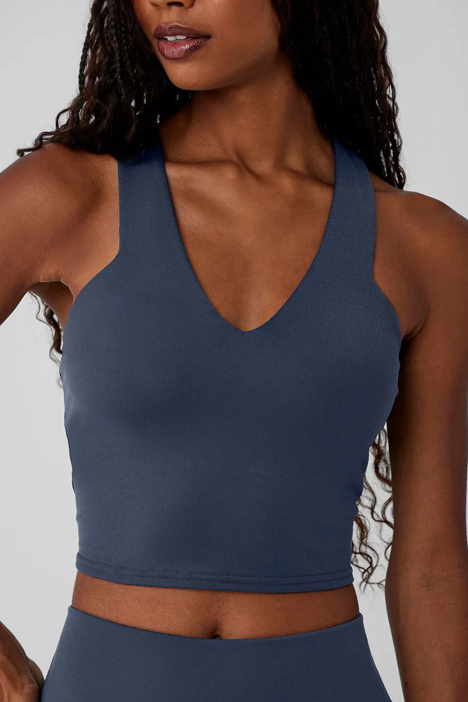 Airbrush Real Bra Tank - Navy