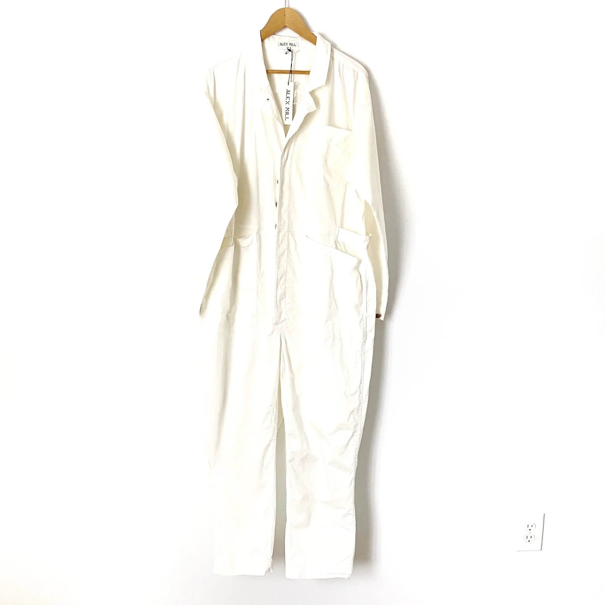 Alex Mill White Jumpsuit NWT- Size XL (see notes)