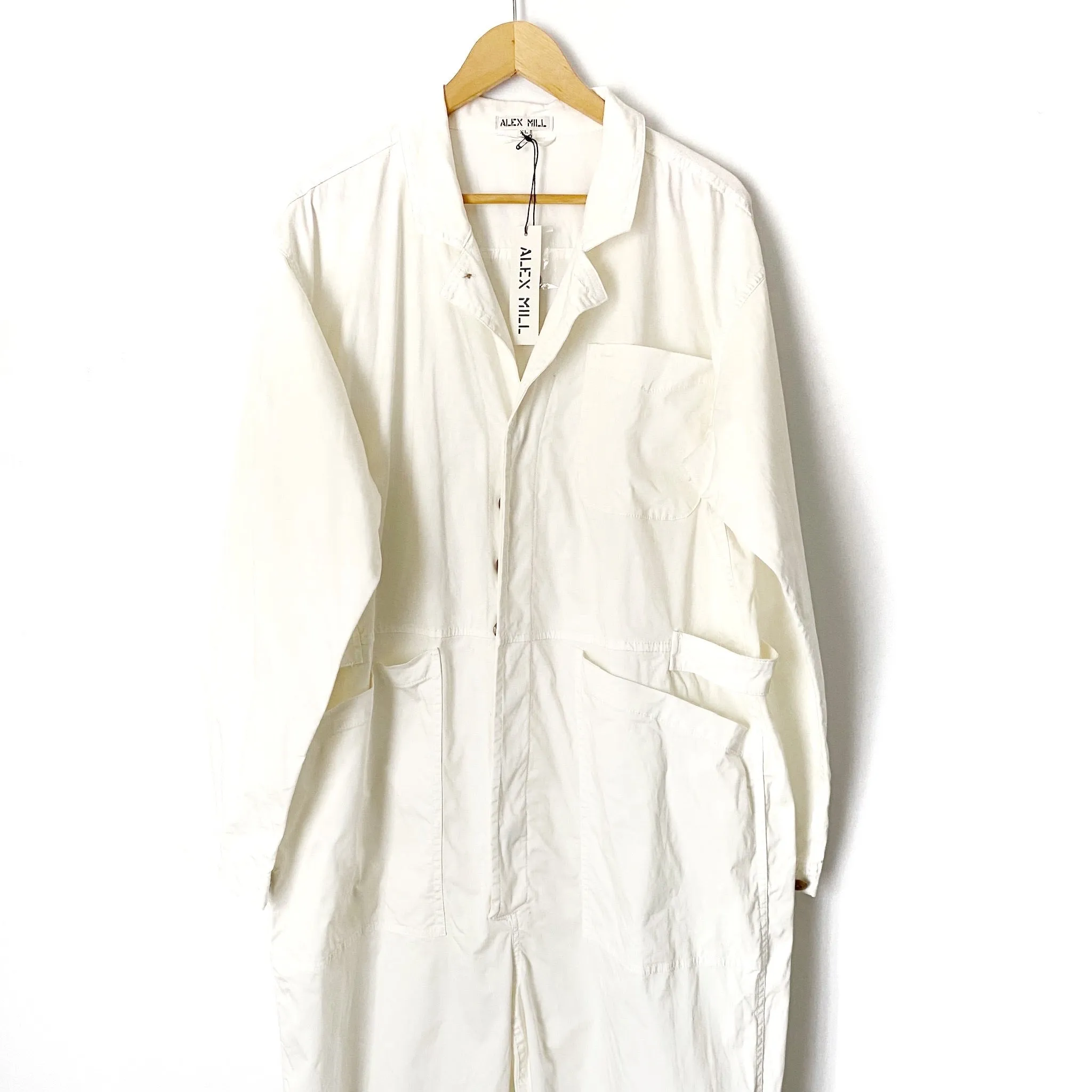 Alex Mill White Jumpsuit NWT- Size XL (see notes)