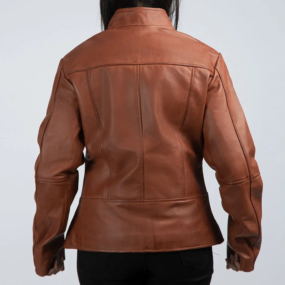 Alison Brown Leather Jacket