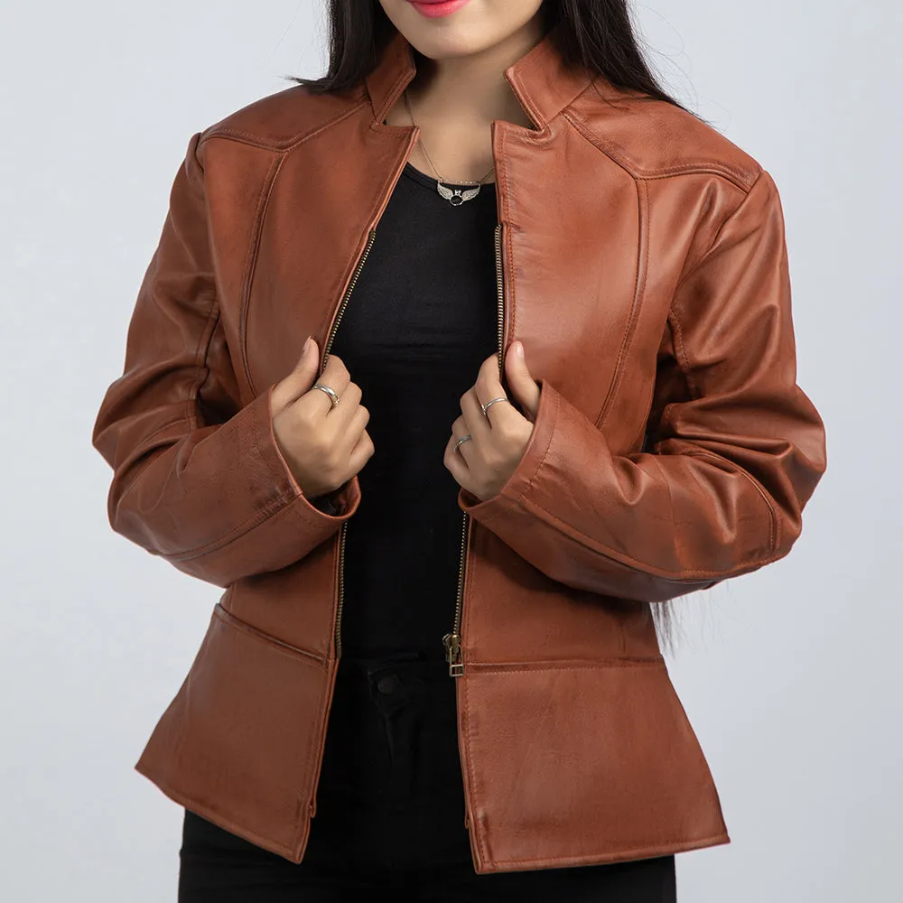 Alison Brown Leather Jacket