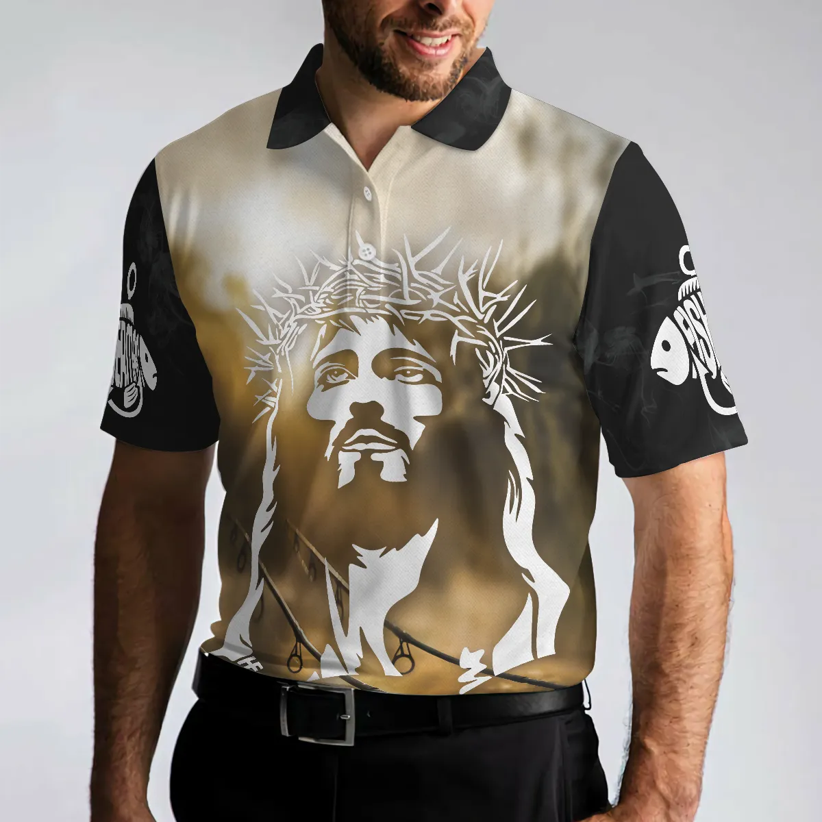 All I Need Today Is A Little Bit Of Fishing And A Whole Lot Of Jesus Polo Shirt, Best Fishing Shirt For Men