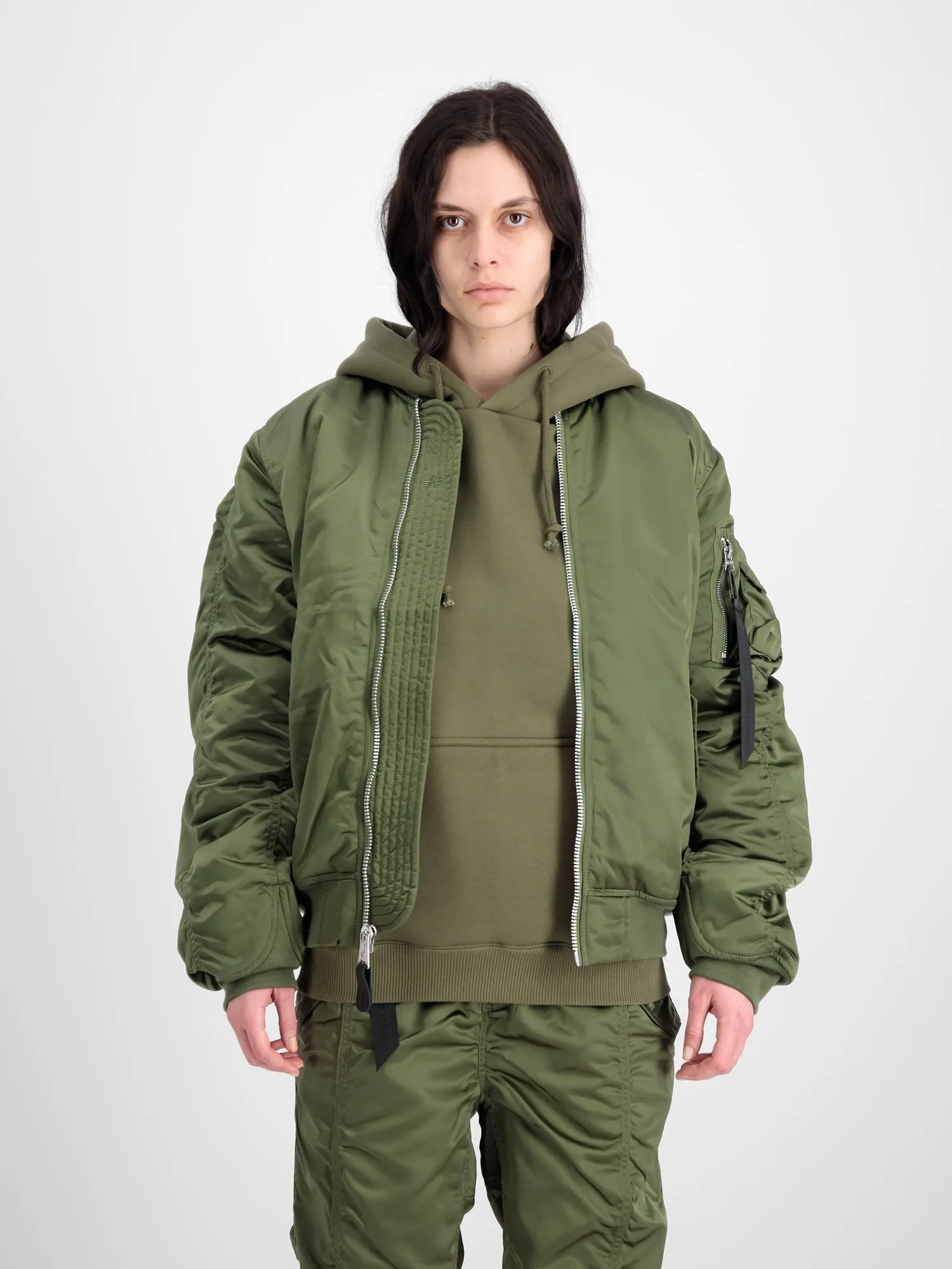 Alpha Industries UV MA-1 Bomber Jacket - Sage Green