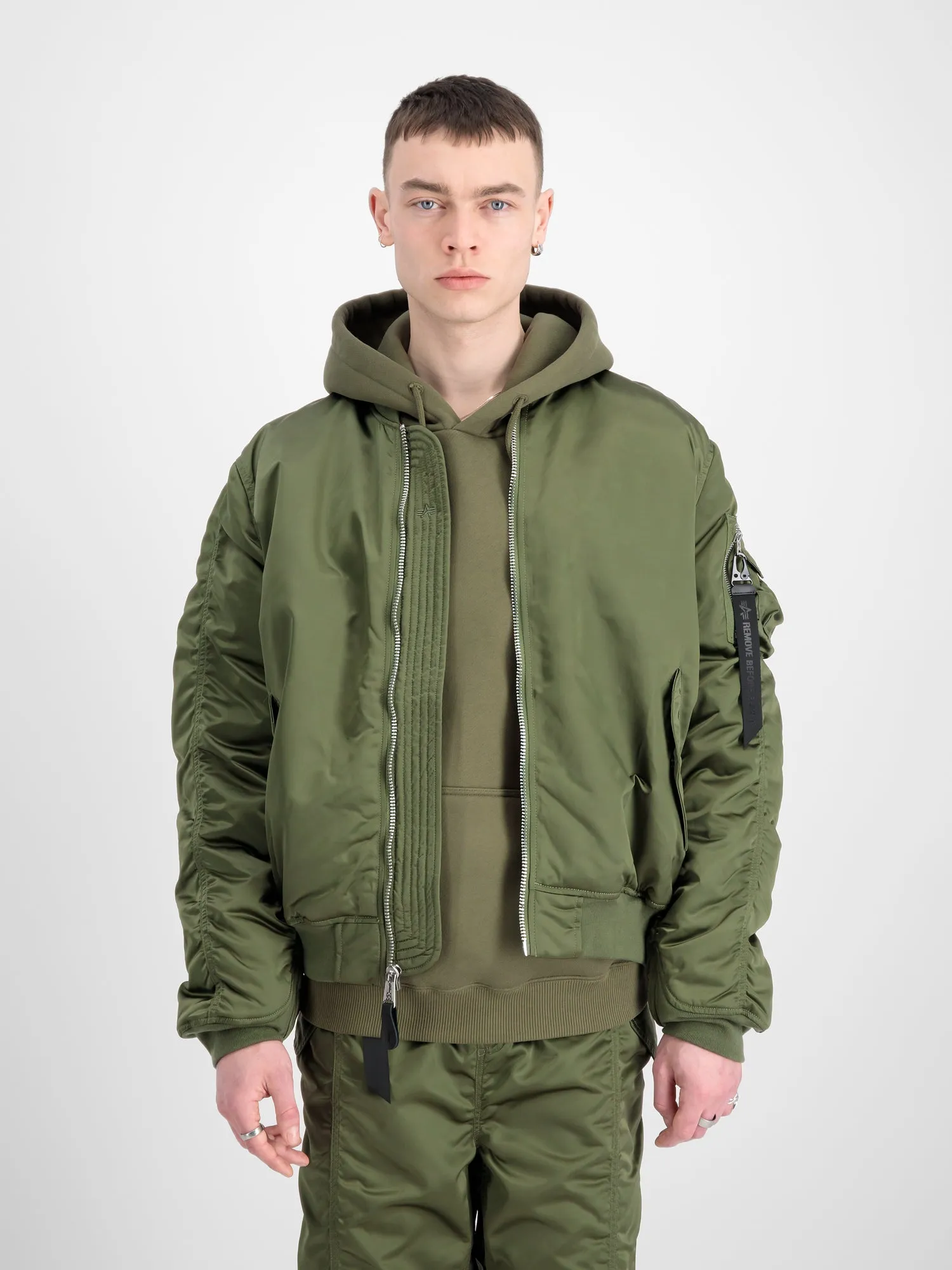 Alpha Industries UV MA-1 Bomber Jacket - Sage Green