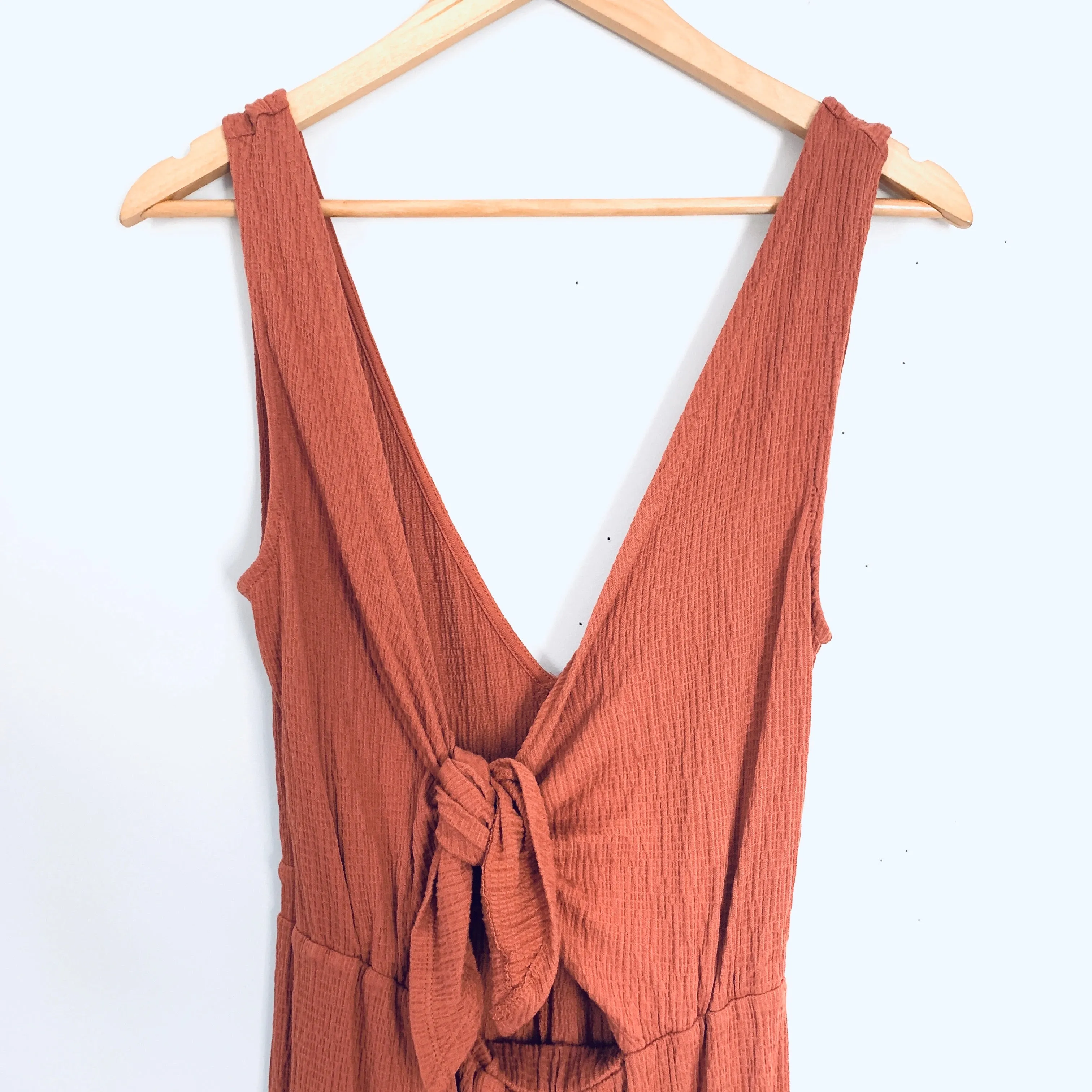 Amaryllis Rust Cropped Jumpsuit- Size S