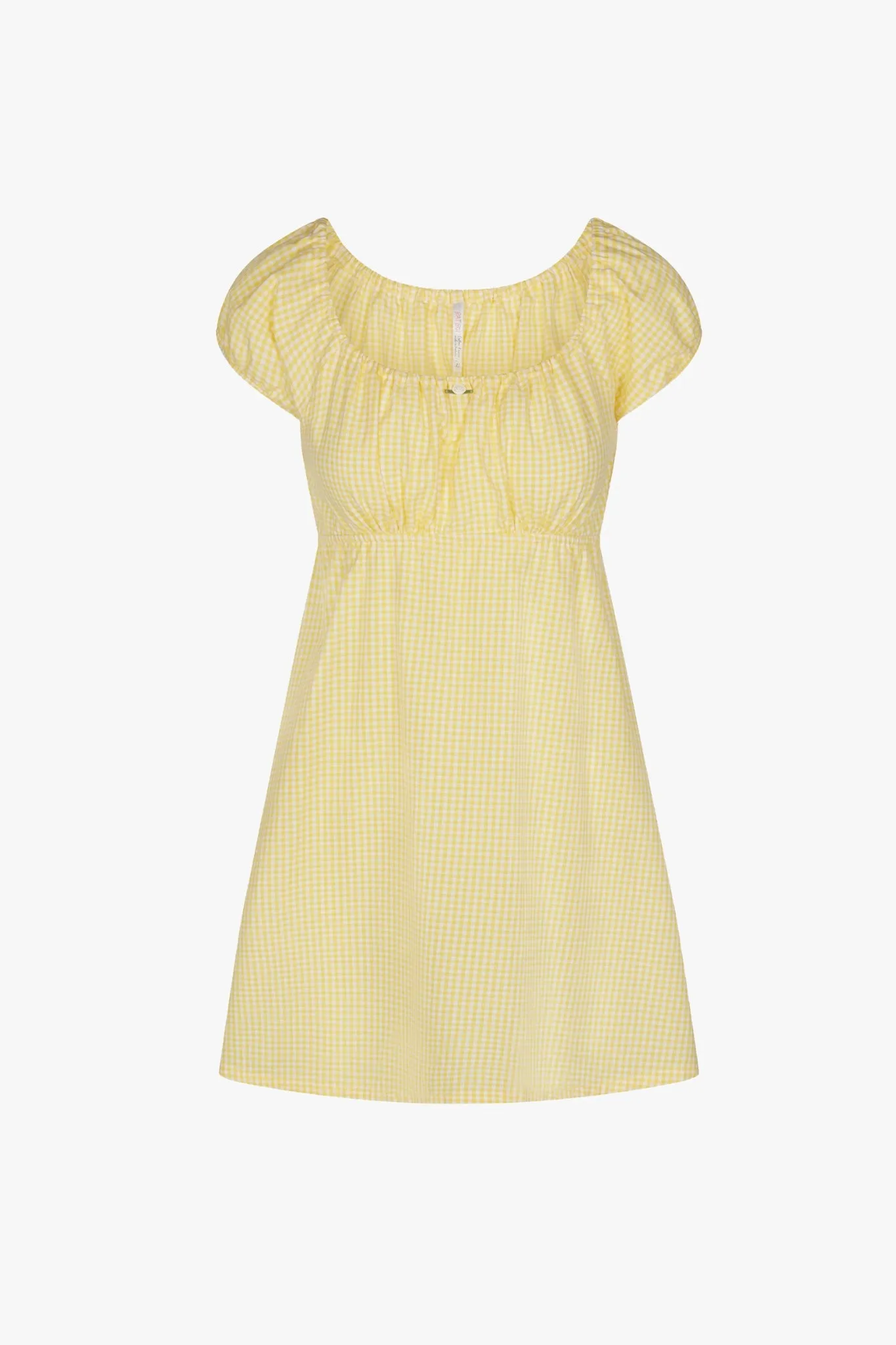 BABYDOLL DRESS IN YELLOW GINGHAM