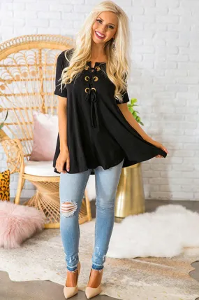 Bat My Lashes Tunic in Black