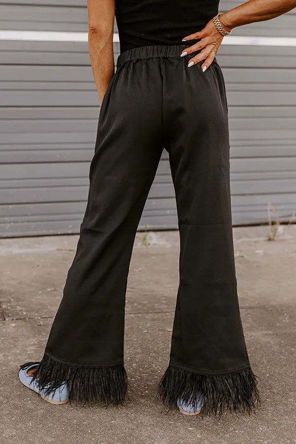 Book It High Waist Feather Pants