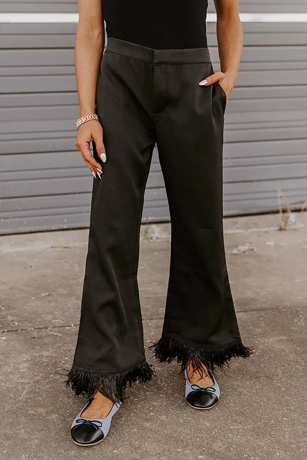 Book It High Waist Feather Pants