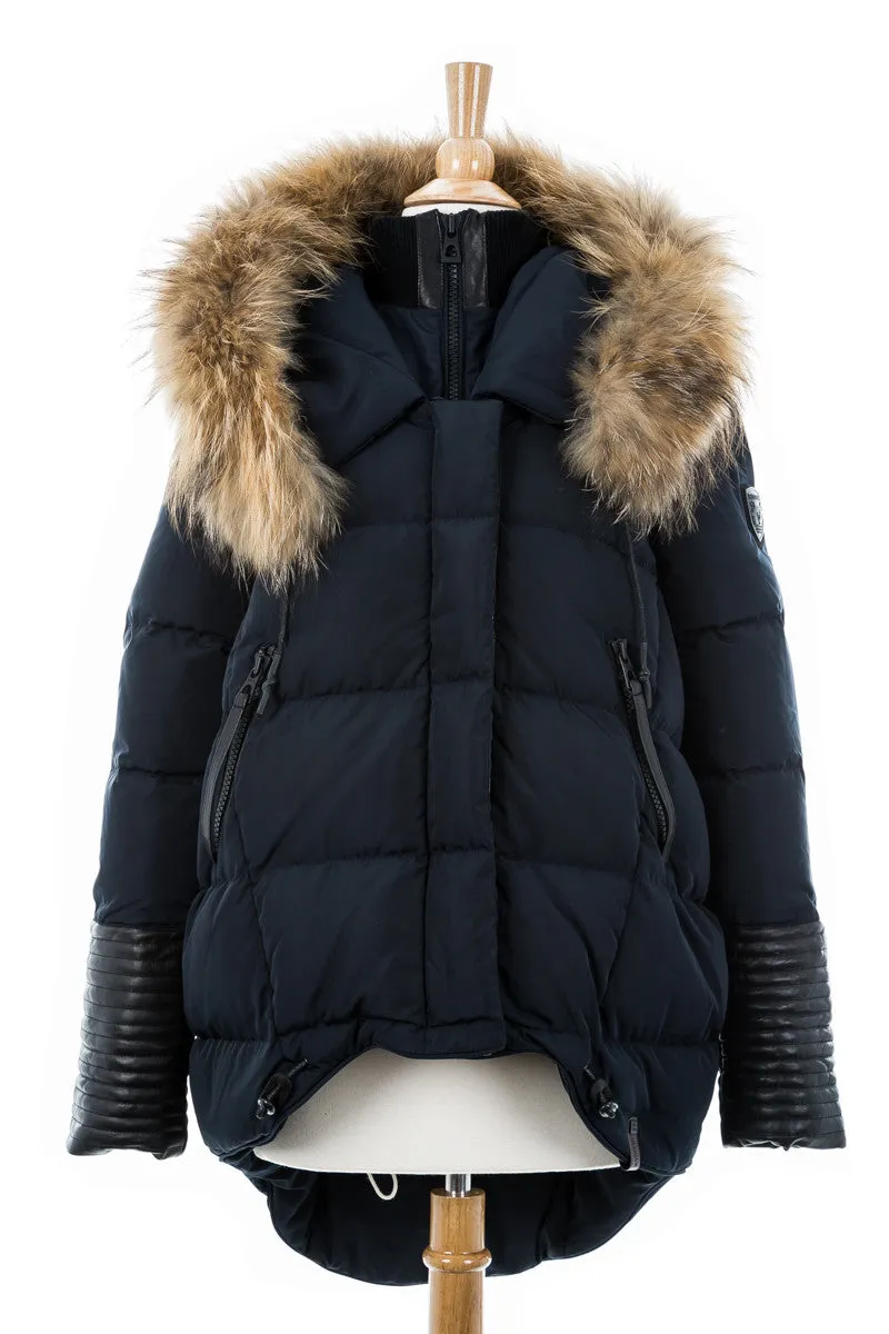 Chapais Down Puffer With Fur Trim