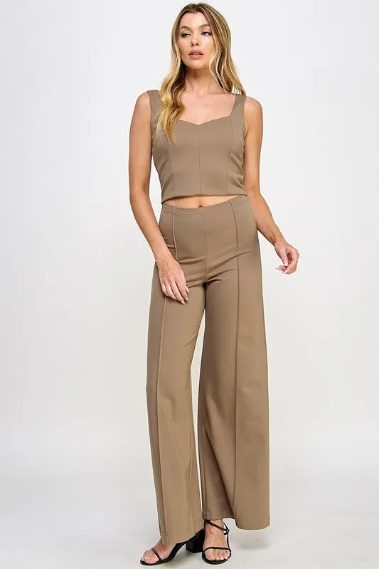 Contour Wide Leg Ponte Pant