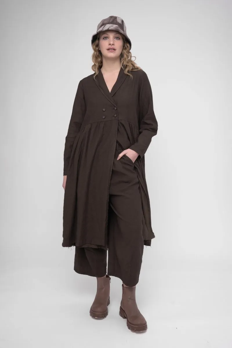 Cotton Linen Overcoat Dress