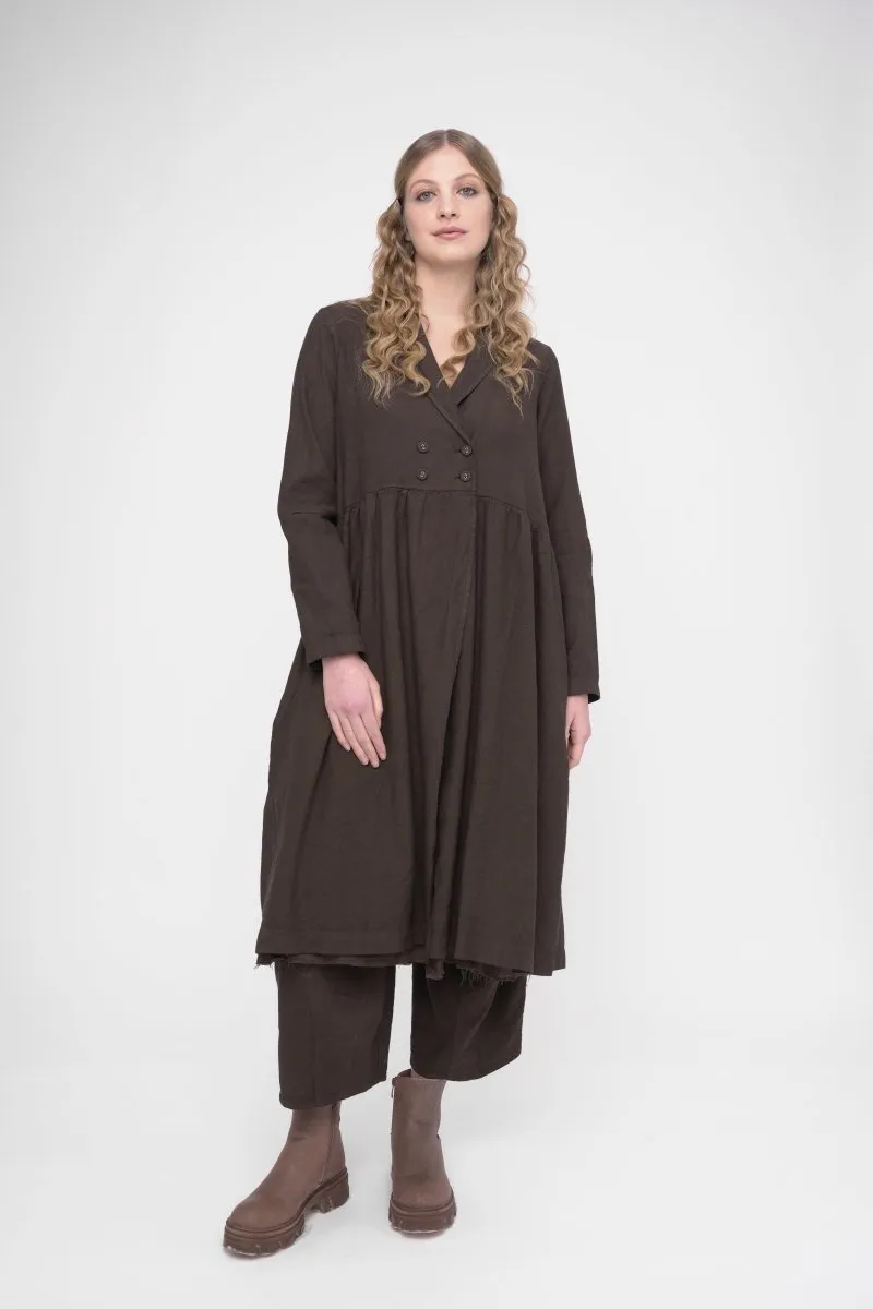 Cotton Linen Overcoat Dress