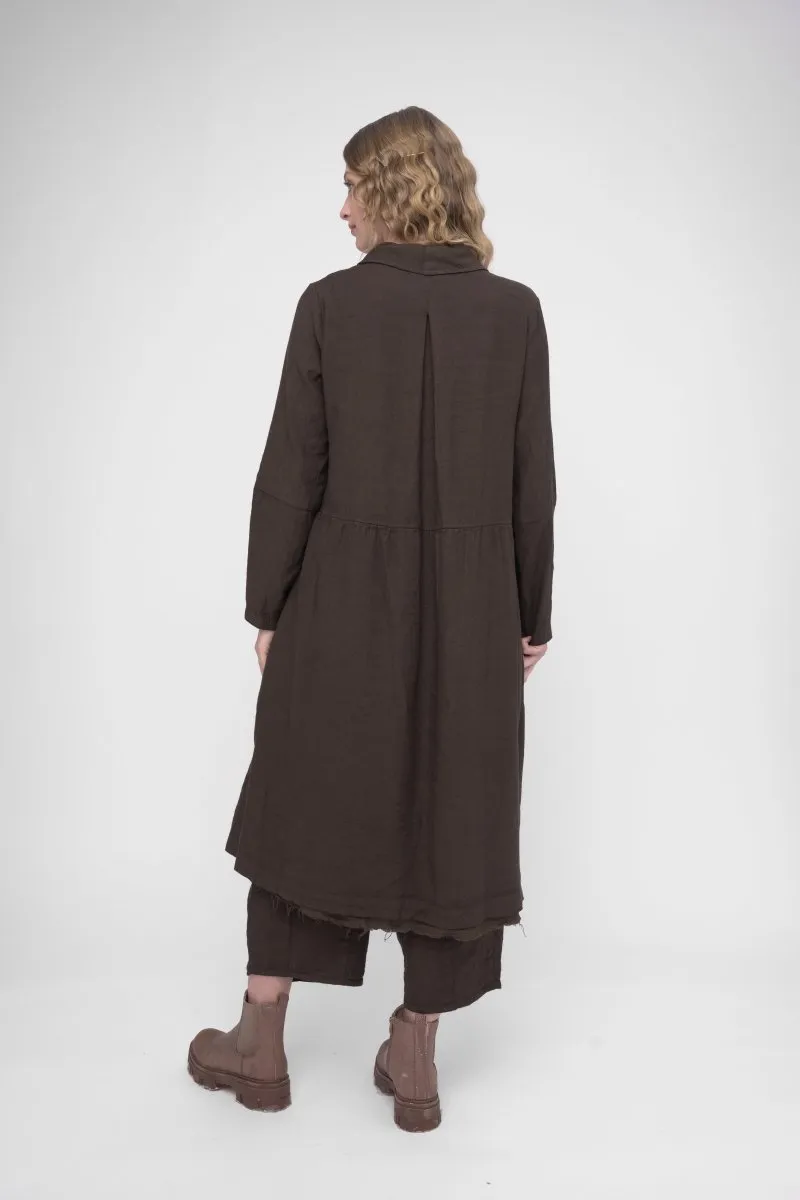 Cotton Linen Overcoat Dress