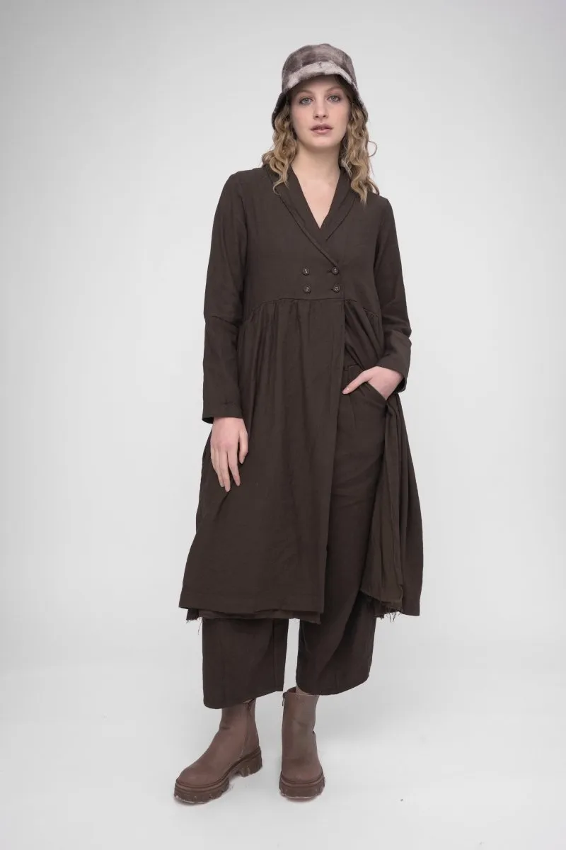 Cotton Linen Overcoat Dress