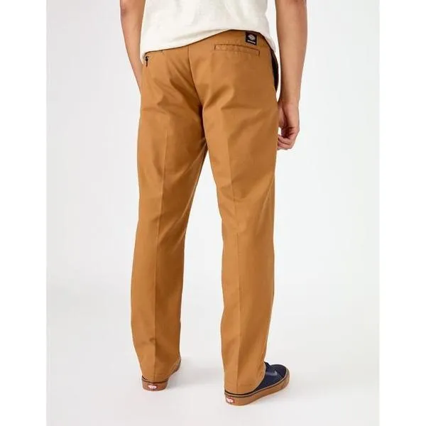 Dickies Skateboarding Pants Flex Slim Fit Straight Leg Brown Duck