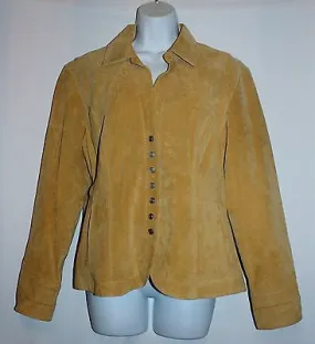 DRESSBARN Jacket Leather Size L