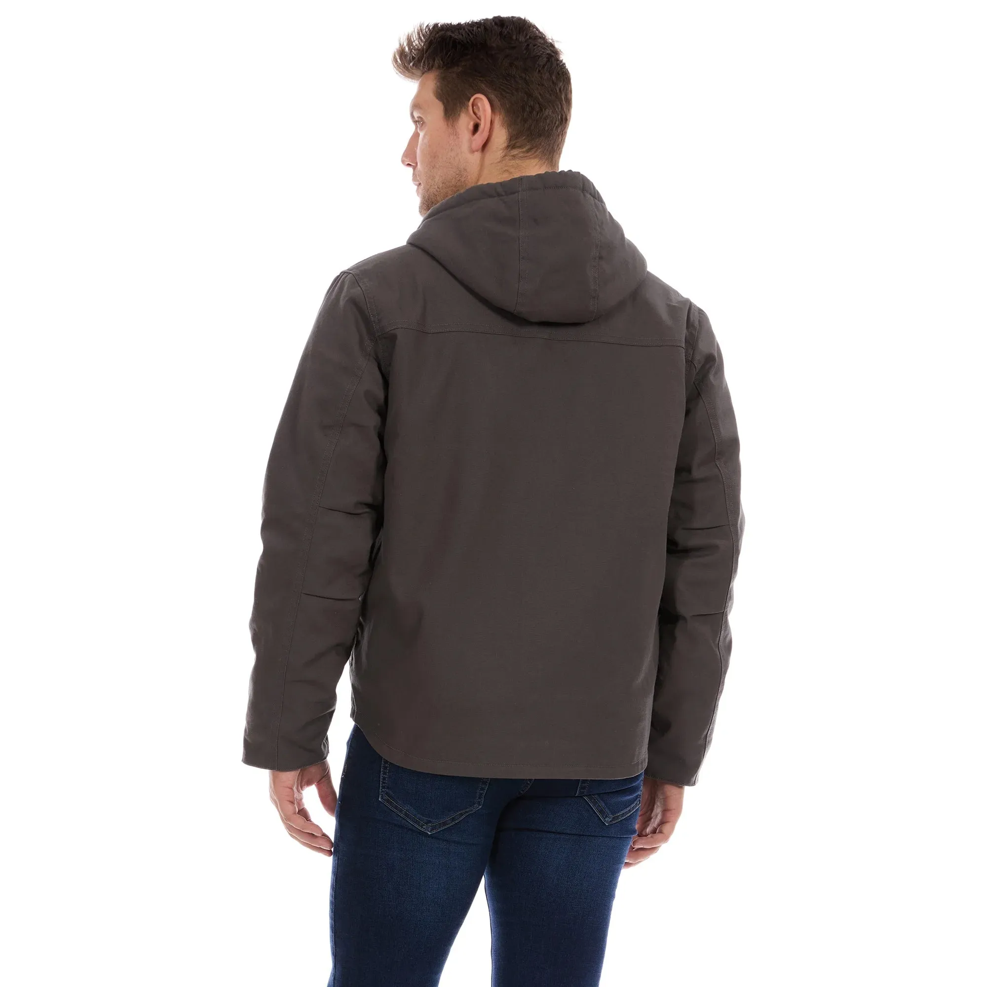 Duck Canvas Jacket w Sherpa Gravel