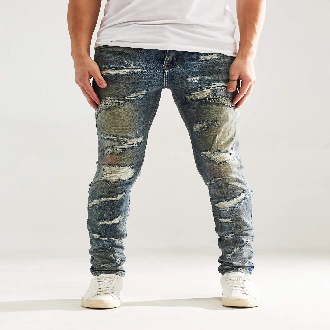 Embellish Jeans BENNY  DENIM Men’s - INDIGO DISTRESSED