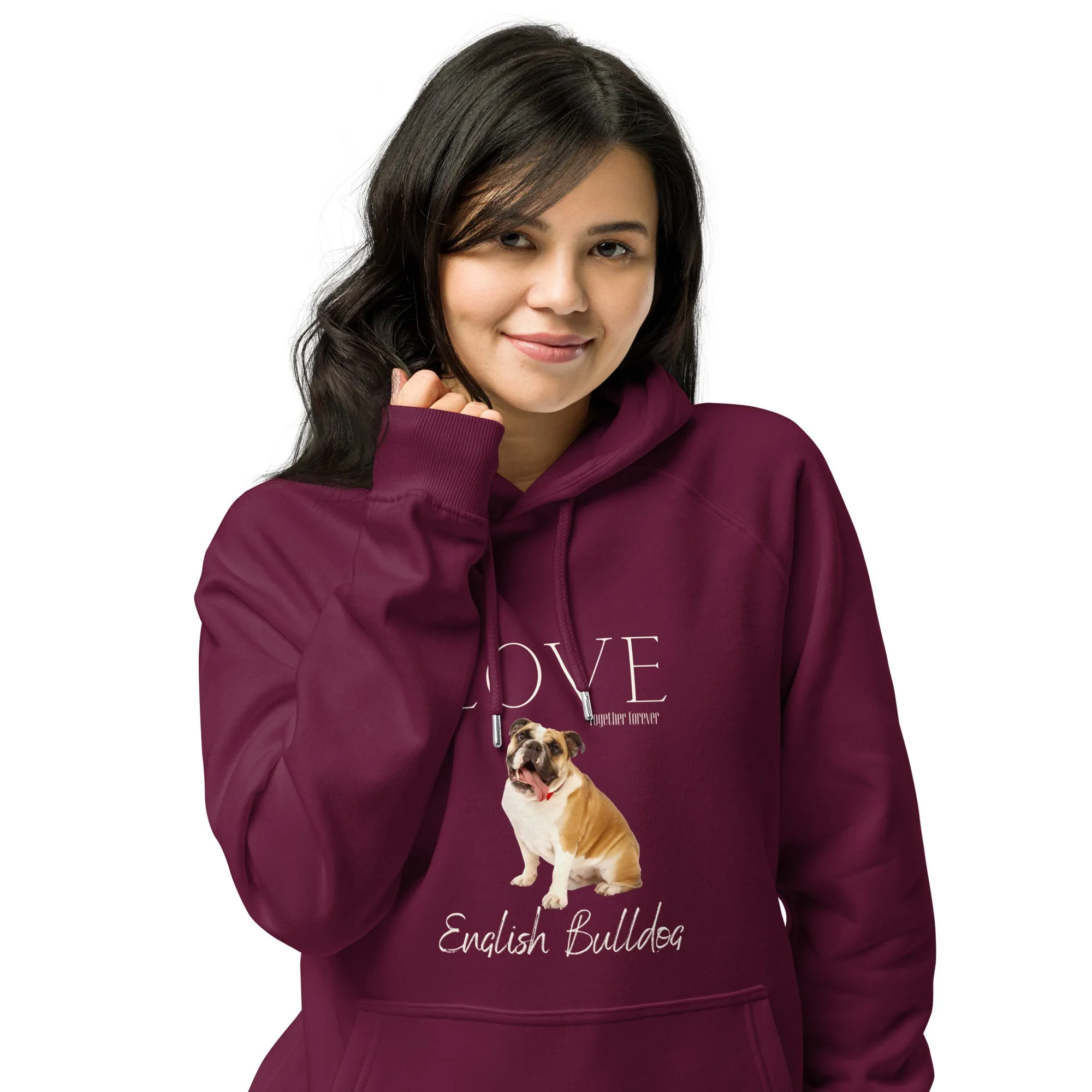 English Bulldog lover eco hoodie