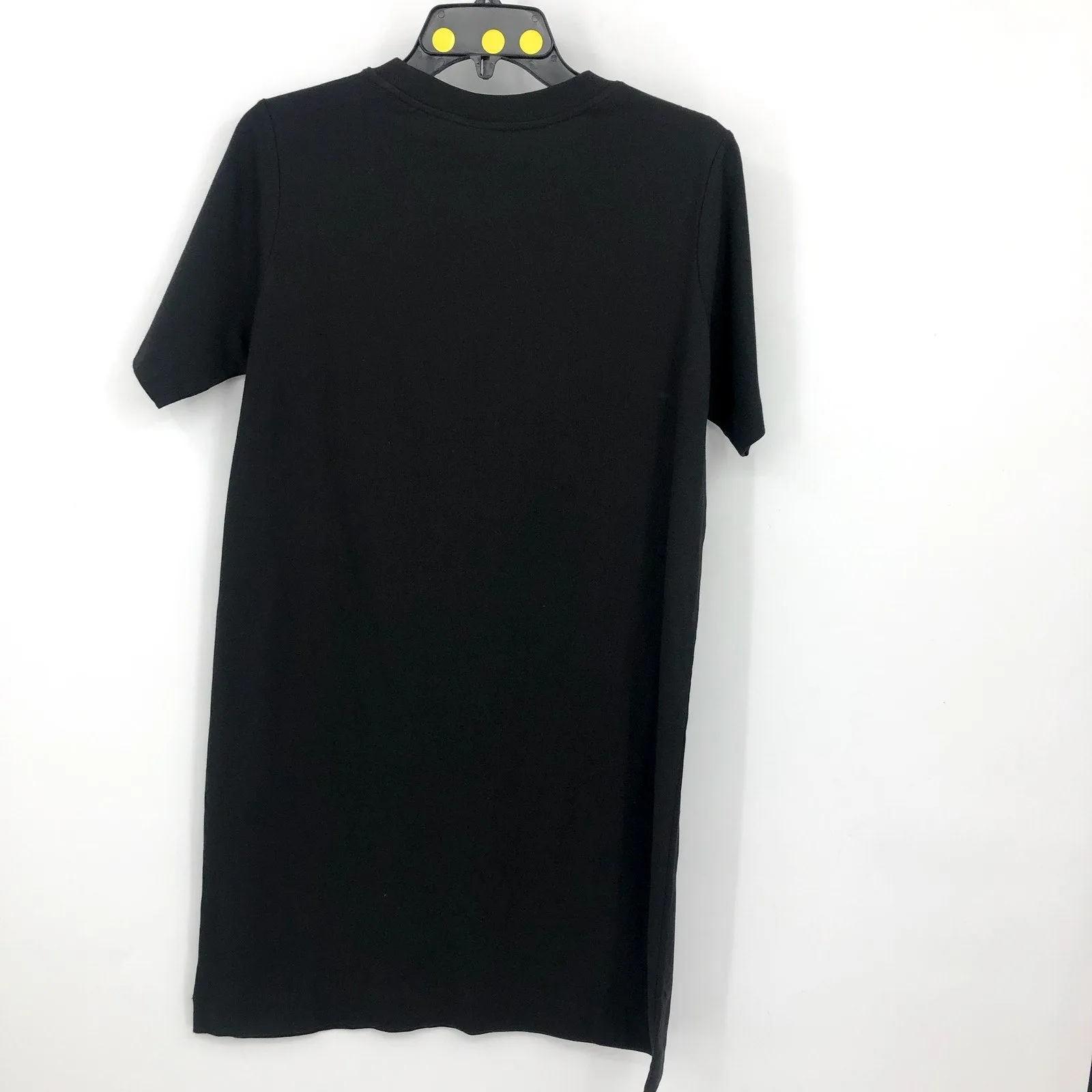 EVERLANE The Organic Cotton Weekend Tee Dress Small Black Short Sleeve