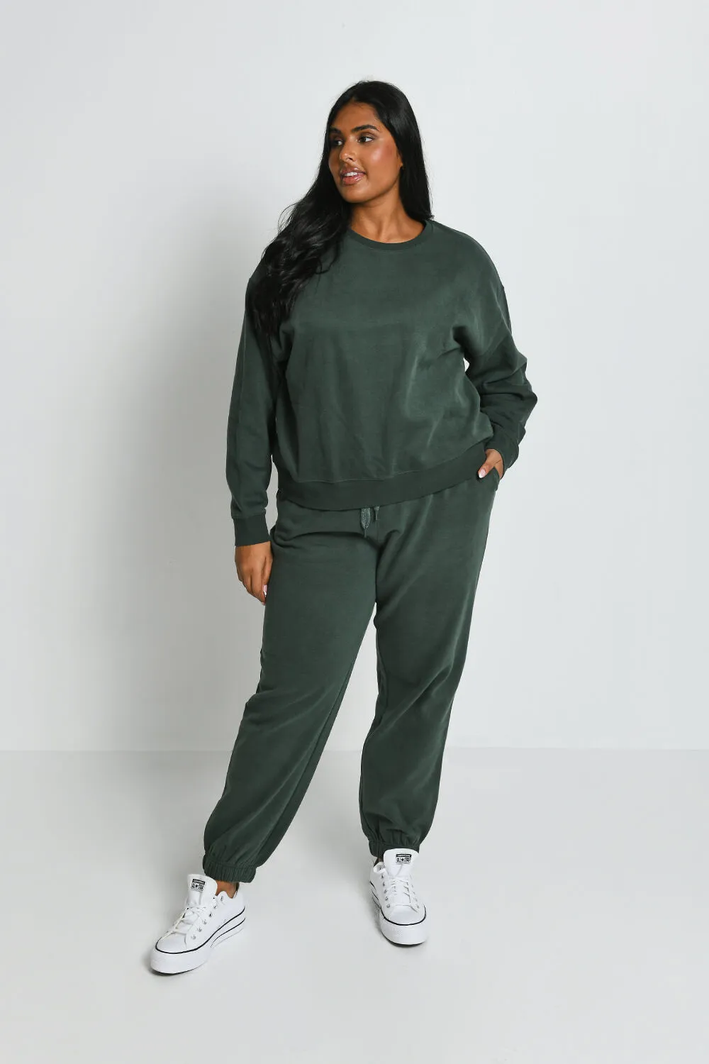 Everyday Comfy Sweatshirt - Forest Green