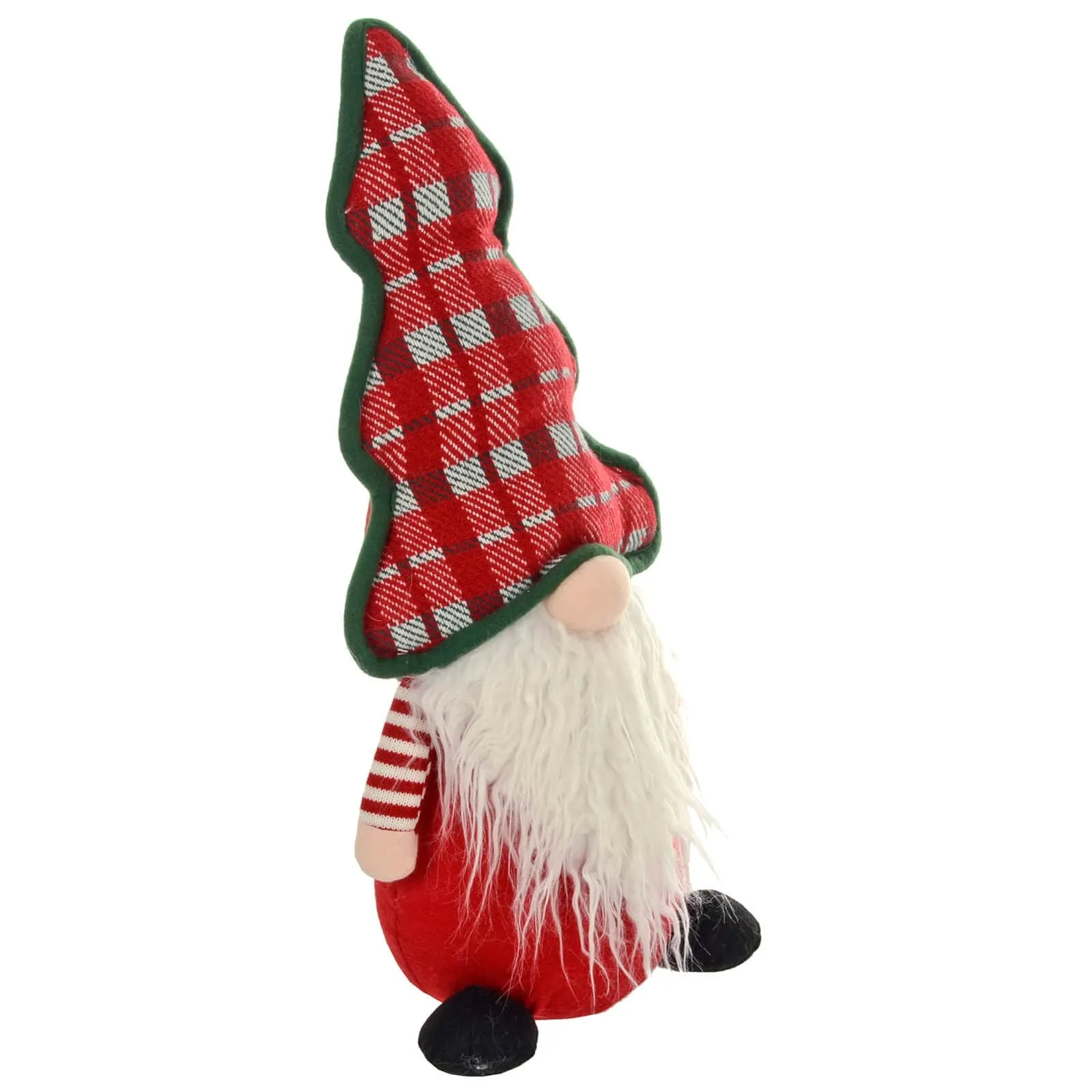 Gonk With Christmas Tree Shape Hat Red White Decoration 53cm