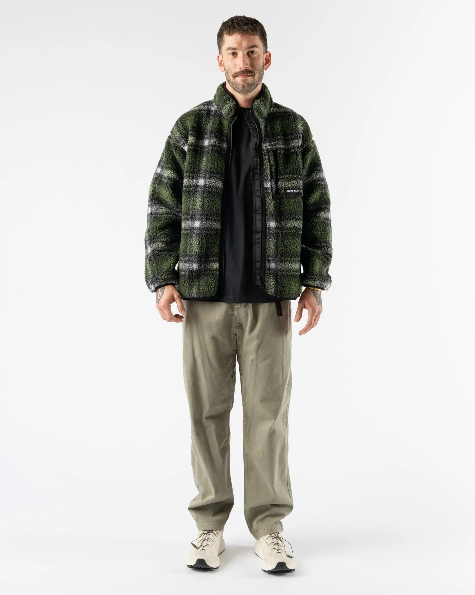 Gramicci Shadow Plaid Sherpa Jacket