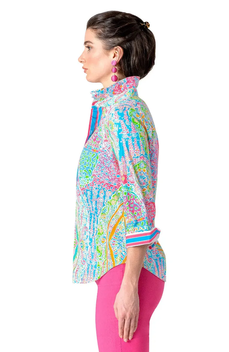 Gretchen Scott | Cotton Boyfriend Shirt | Women's | Brights Grand Bazaar