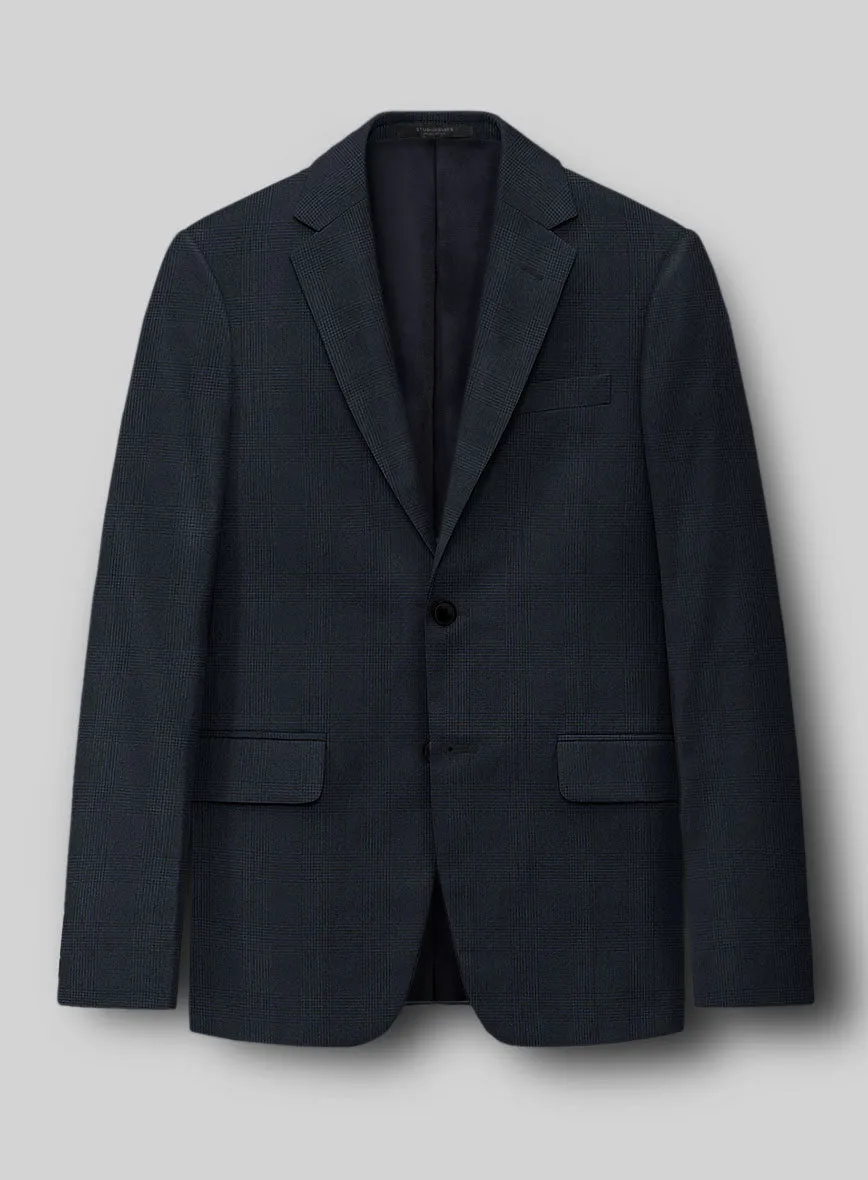 Hardy Minnis Blue Glen Wool Suit