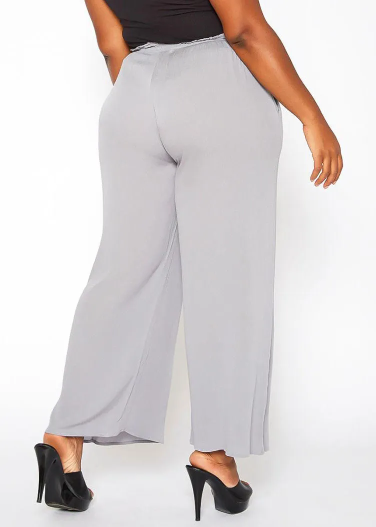 Hi Curvy Plus Size Women High Waist Palazzo Pants