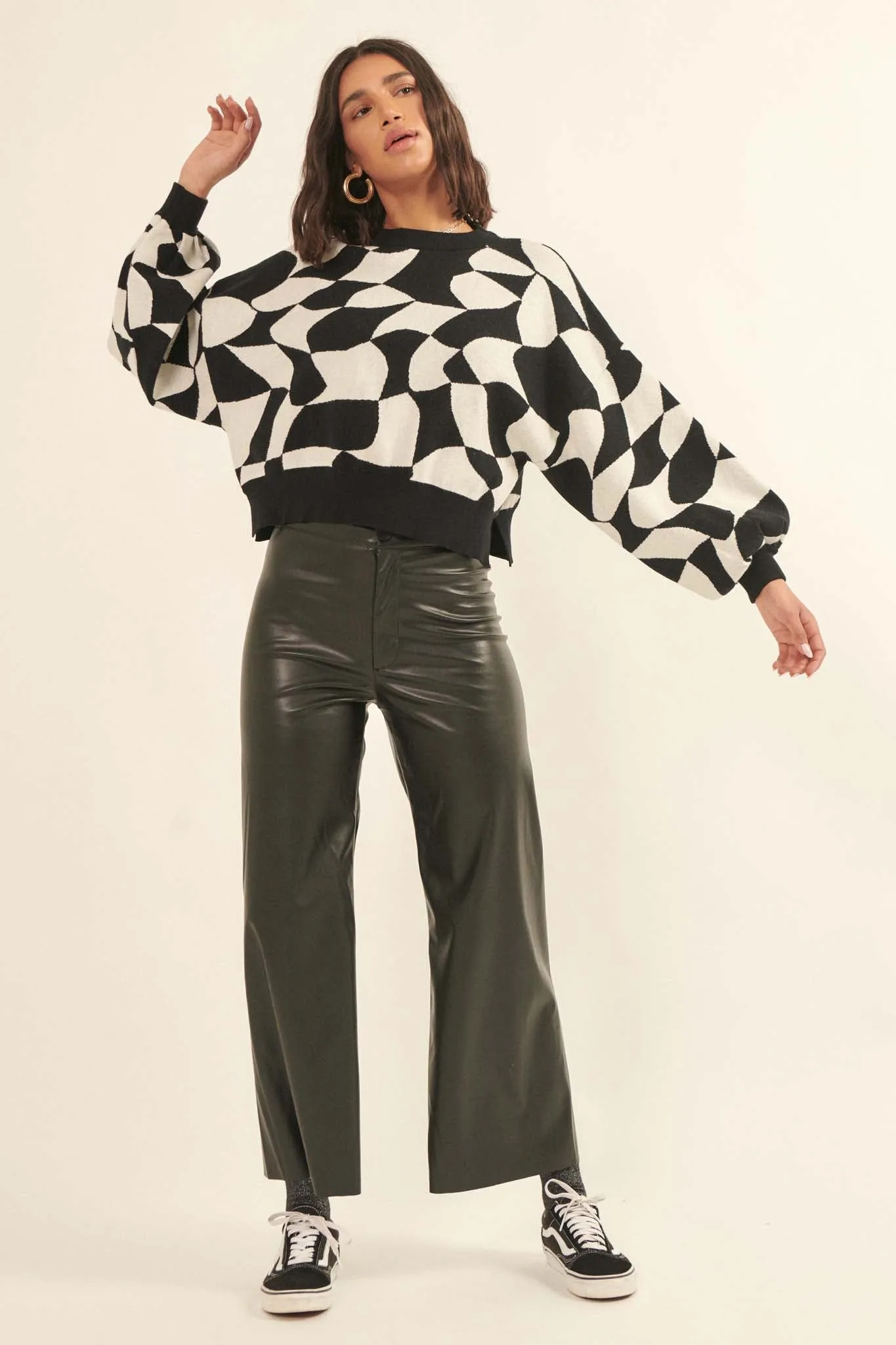 Hide and Sleek Vegan Leather High-Waist Pants