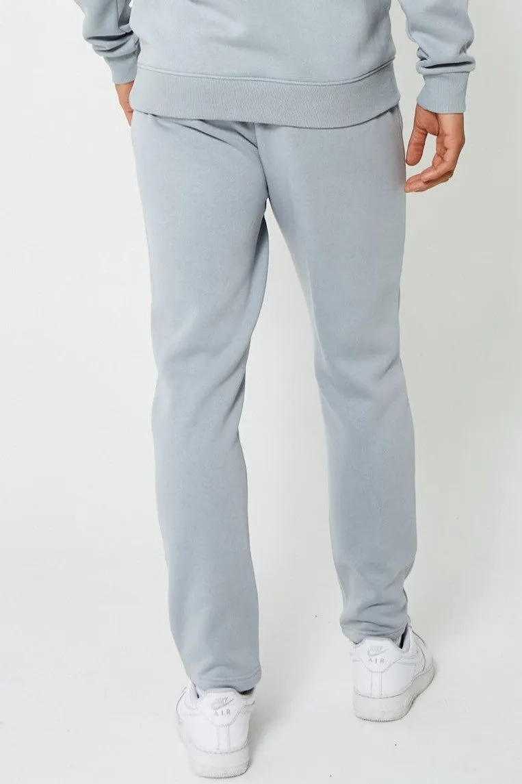 Holloway Road Fleece Open Joggers - Alloy Grey