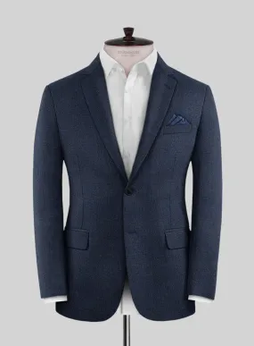 Italian Tavi Dark Blue Nailhead Flannel Jacket