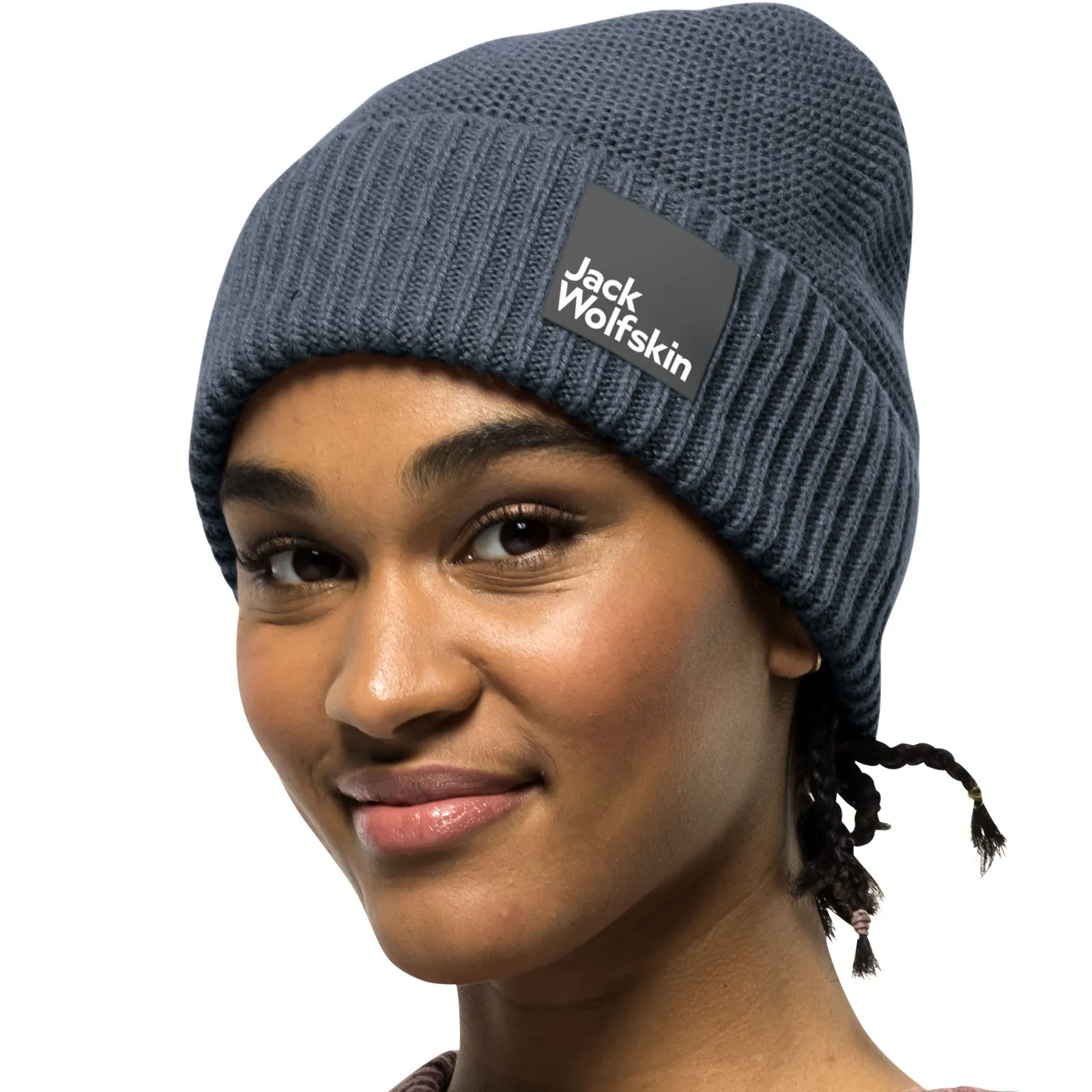 Jack Wolfskin Womens Nature Knit Knitted Wool Beanie Hat