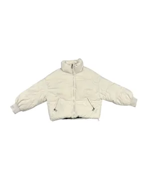 Jacket Puffer & Quilted By Clothes Mentor In Cream, Size: Xs