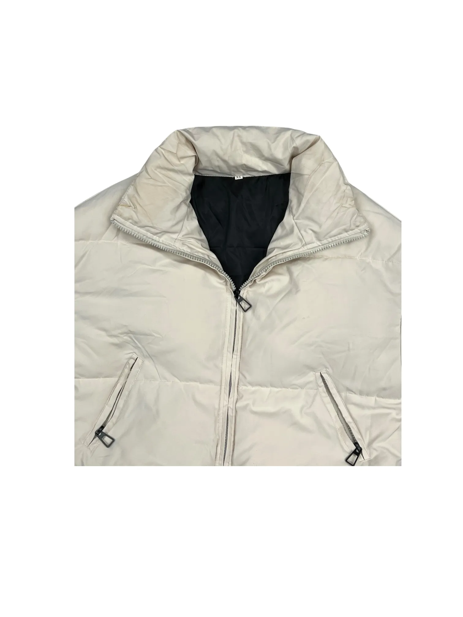 Jacket Puffer & Quilted By Clothes Mentor In Cream, Size: Xs