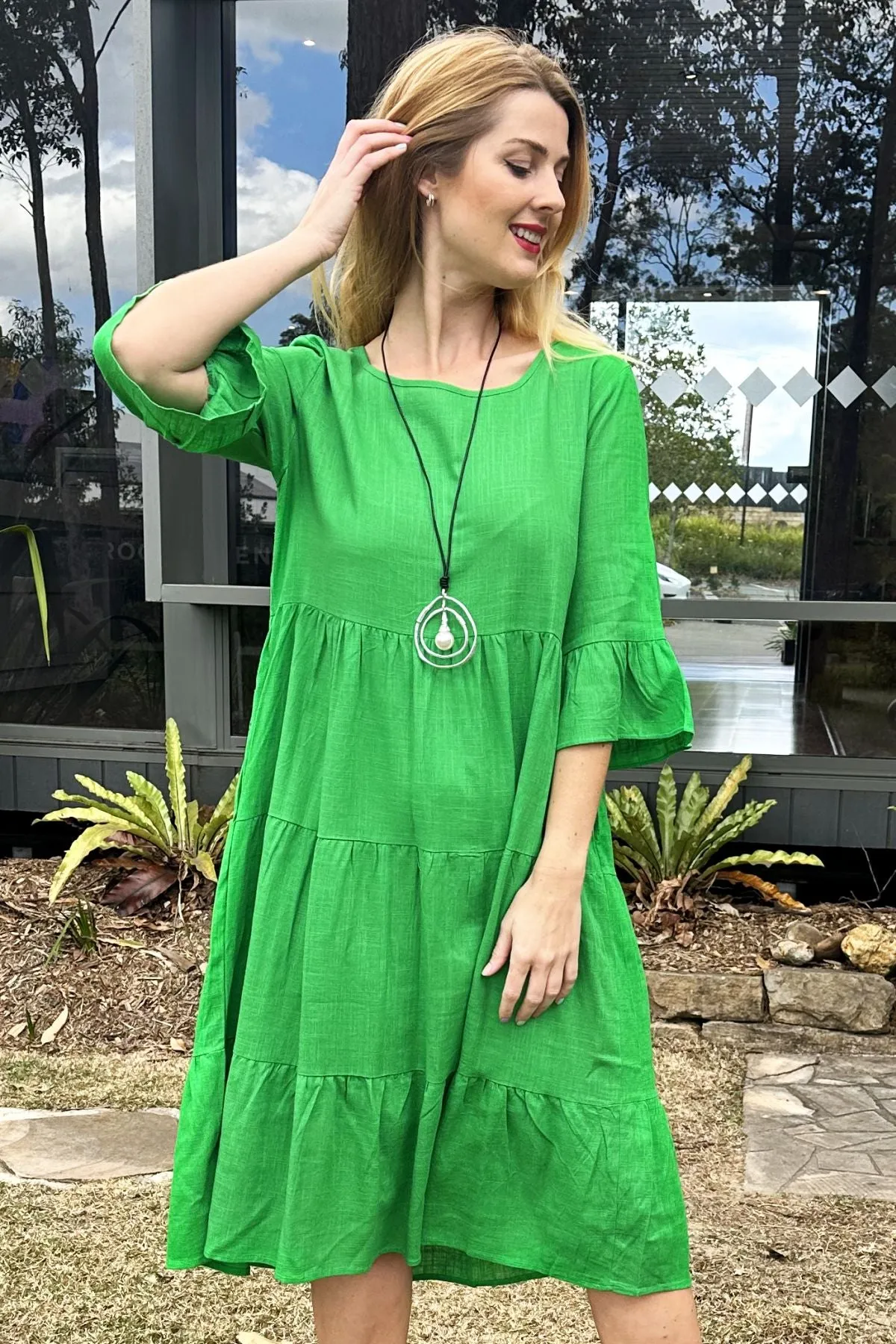 Jade Green Shift Tunic Dress