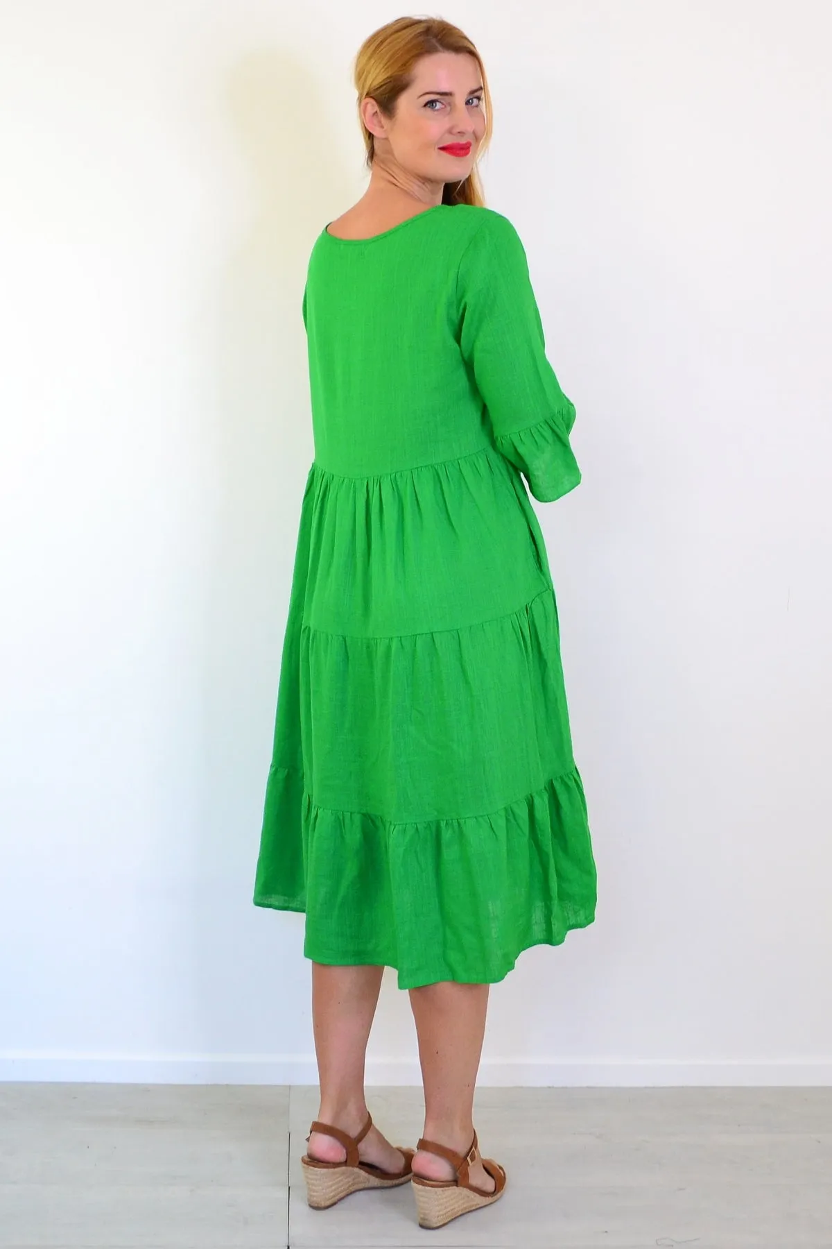 Jade Green Shift Tunic Dress