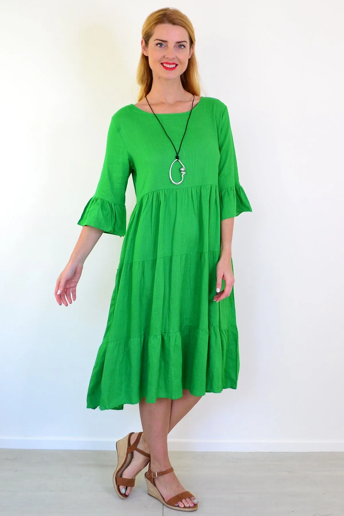 Jade Green Shift Tunic Dress