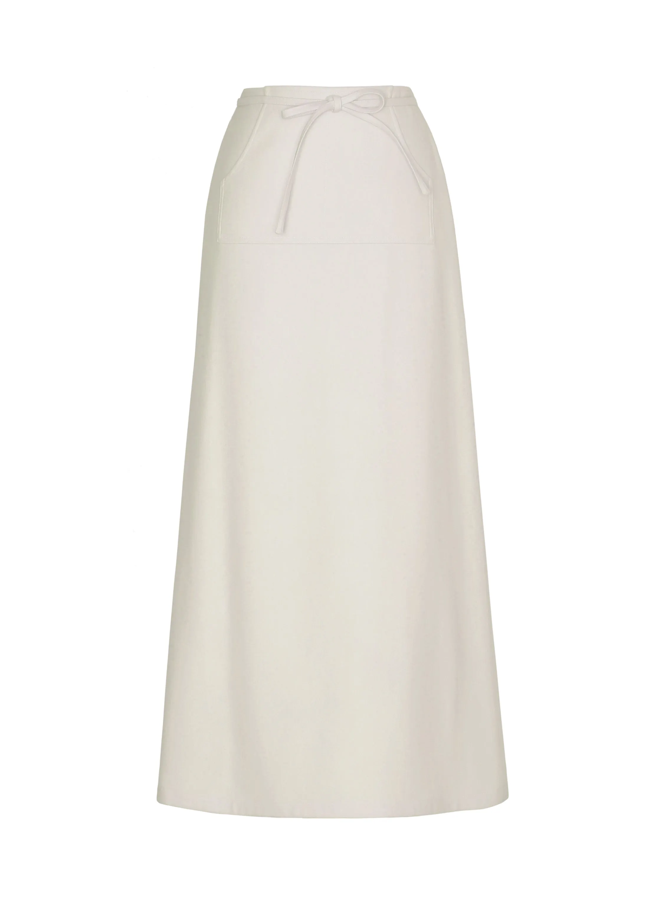 KAAN WOOL LONG WRAP SKIRT