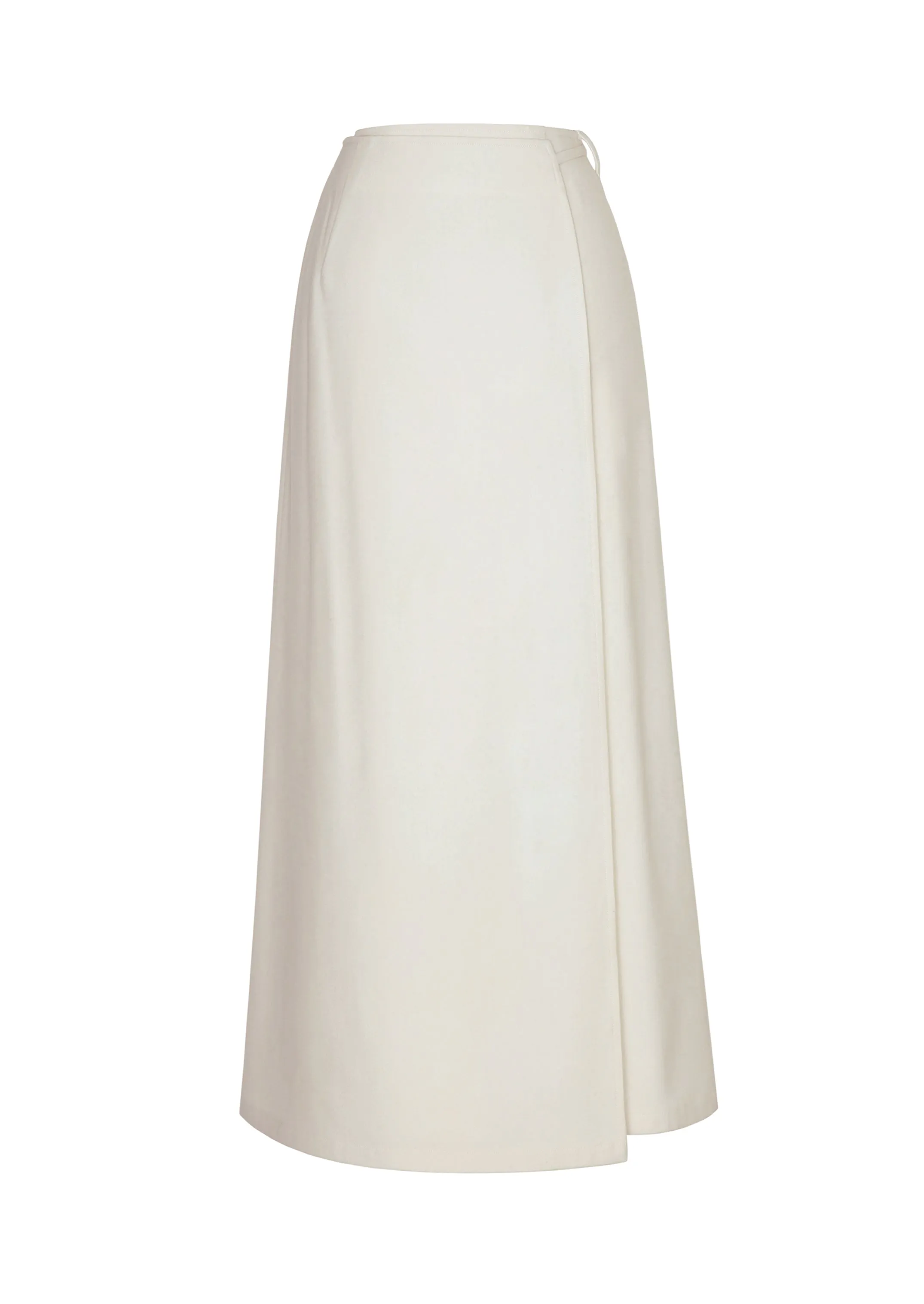 KAAN WOOL LONG WRAP SKIRT