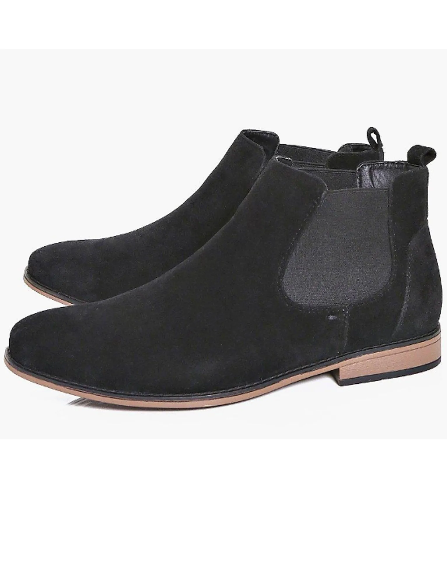 Kanye Suedette Chelsea Boots In Black