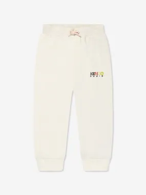 KENZO Boys Logo Joggers in Beige