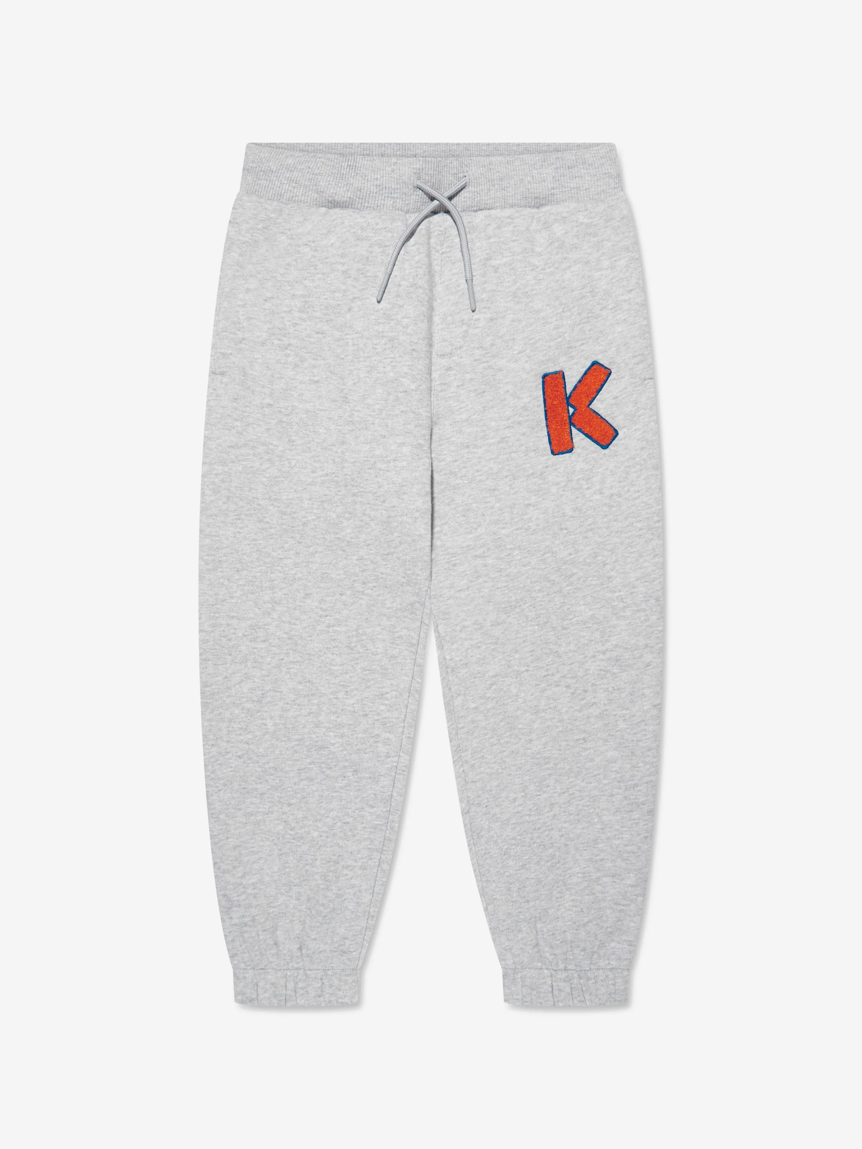 KENZO Boys Logo Joggers in Grey